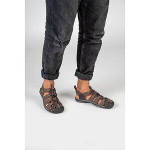 Keen Clearwater Cnx Sandals Raven‎ Tortoise Shell Brown Gray Men US 8, EU 40.5